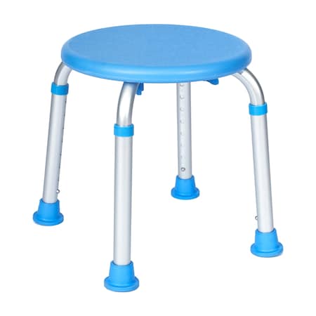 Flash Furniture HERCULES Adjustable Bath & Shower Stool w/Height-Adjust Frame, 300 lbs. Static Wght Capacity, Blue DC-HY3400L-BLU-GG